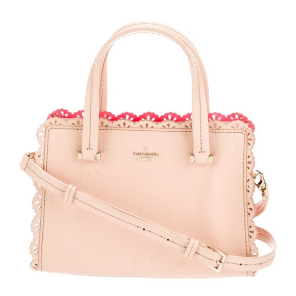 Kate Spade New York Fordham Court Marielle Peach textured leather 